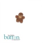 (image for) Gingerbread Village 2-Gingerbread Girl & Peppermint Tree Button